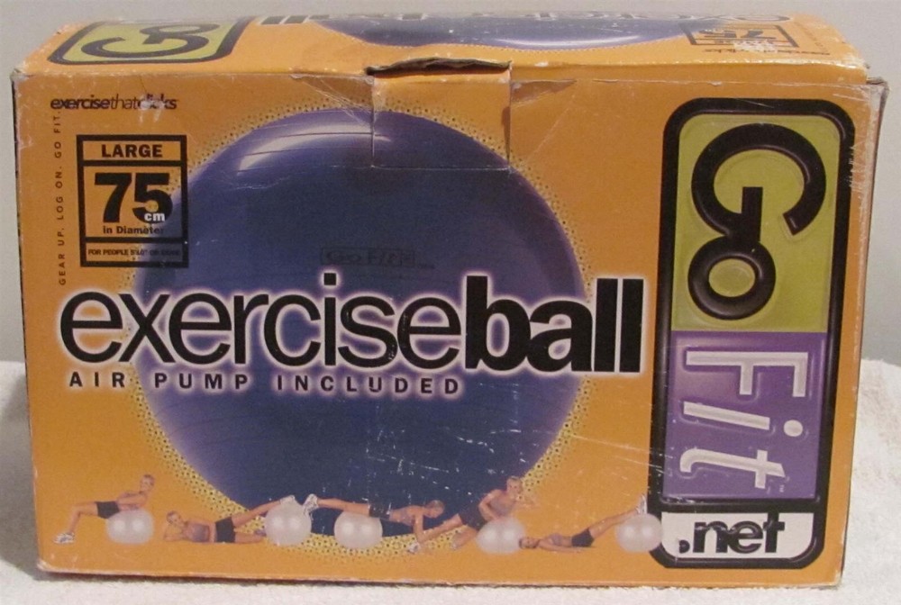 GoFit Exercise Ball (75 cm/29") with Pump-New