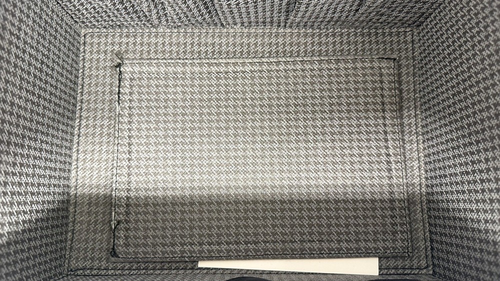 Genuine Bentony Square Soft Cover Hard Shell Combination Lock Box Black