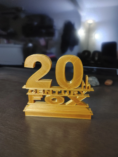 20th Century Fox Style Logo Sign (3D printed, stocking stuffer)