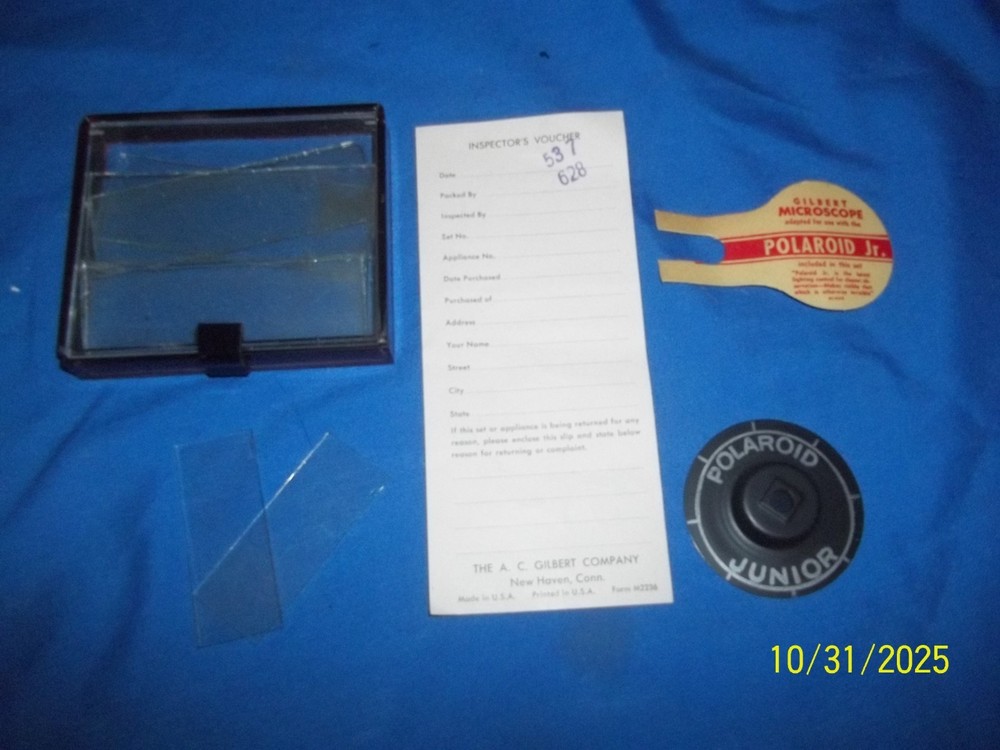 Vintage Gilbert No 5 Microscope Set