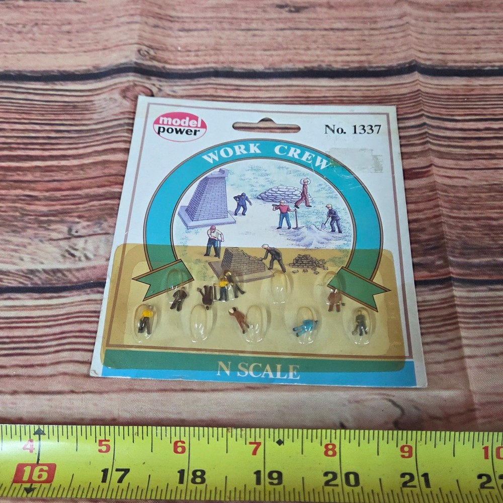 Model power N scale Diorama work crew Accessories sealed