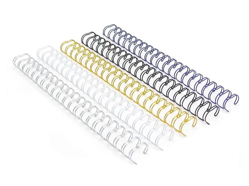 WR21159M Wire Binding Spines, Multicolor, 2:1 Pitch Double Loop Binding Wires...