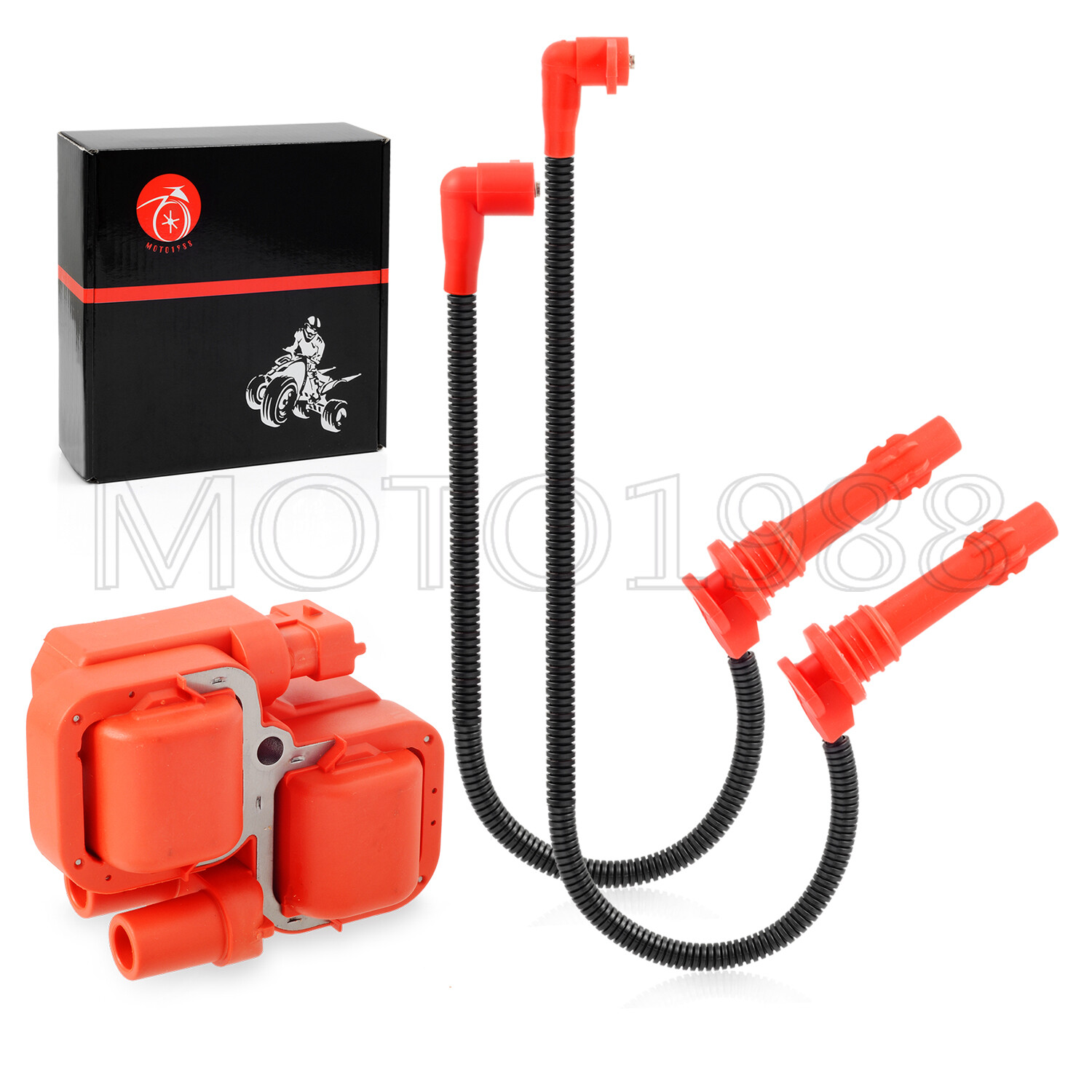 FOR Polaris Rzr Xp 900 4 900 Ignition coil Spark plug & Wire Cap 2011 2012-2014