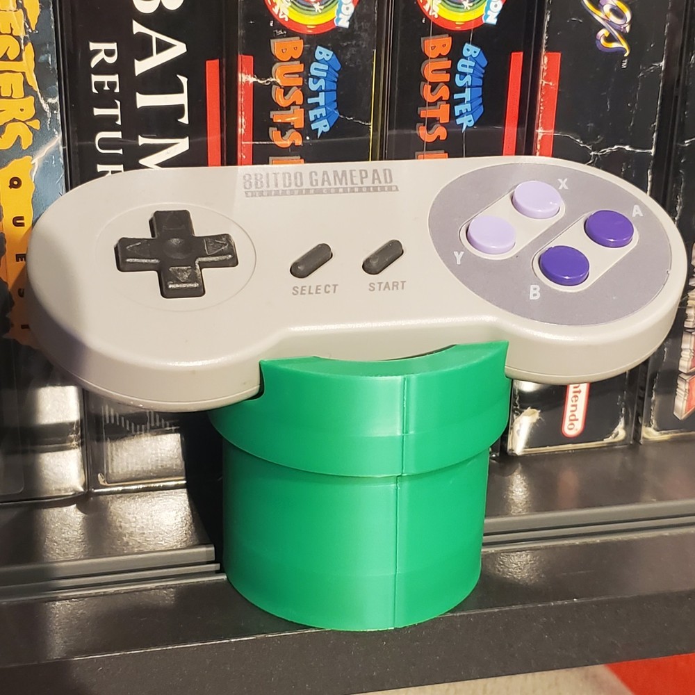 Controller Stand. SMB Plumber Pipe Switch Cartridge Holder. 3D Printed. US Ship