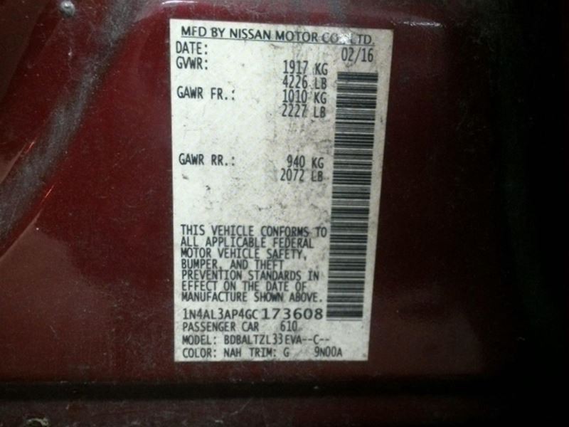 ALTIMA 2016 High Mounted Stop Light 104712411