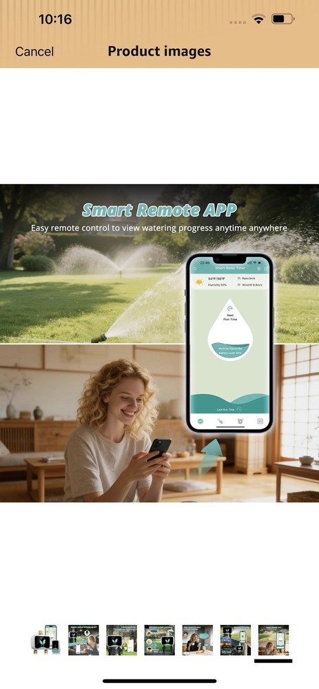WiFi Sprinkler Timer Smart Water Timer for Hose with APP Remote Control