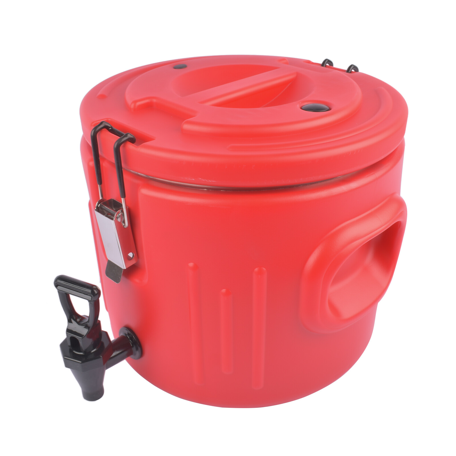 Insulated Beverage Cooler with Stainless Steel Interior, Ice/Hot Drink Dispenser