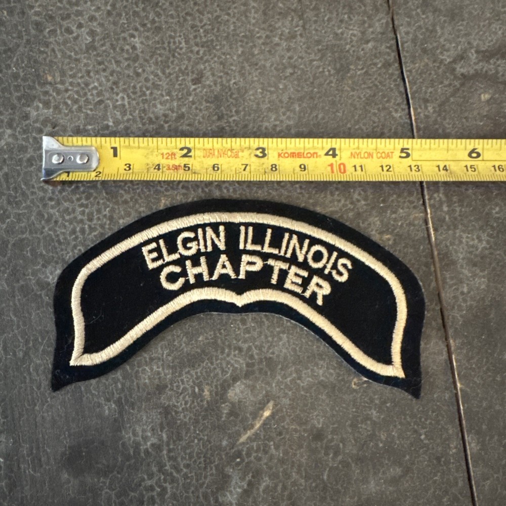 Harley Davidson HOG Elgin Illinois Chapter Vest 5”x 2" Patch