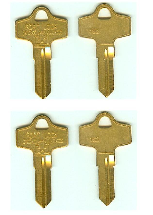 (4) FORT 752 MAC Tool Box BLANK Keys ToolBox using Codes 8001-9000 & A/Z