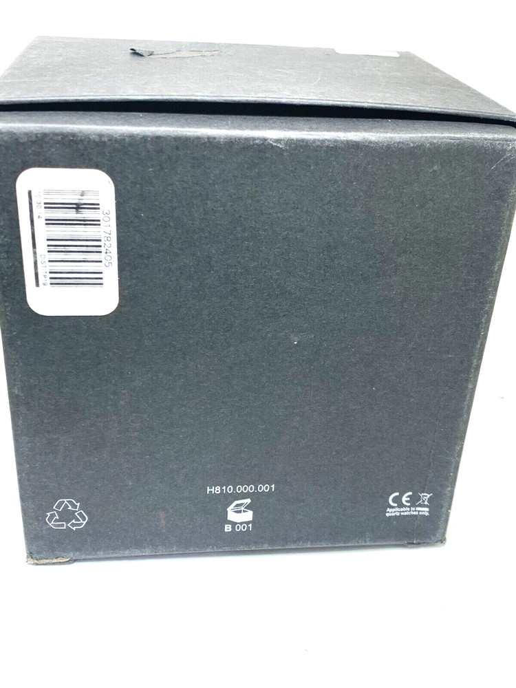 Hamilton Watch Presentation Black Cardboard Box Display Empty With Booklet