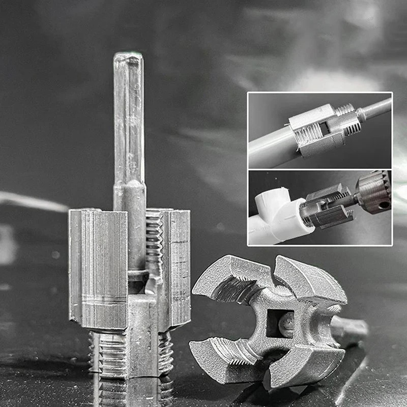 2pcs Integrated Internal & External Pipe Threading-Tool,PVC Pipe Threader Kit