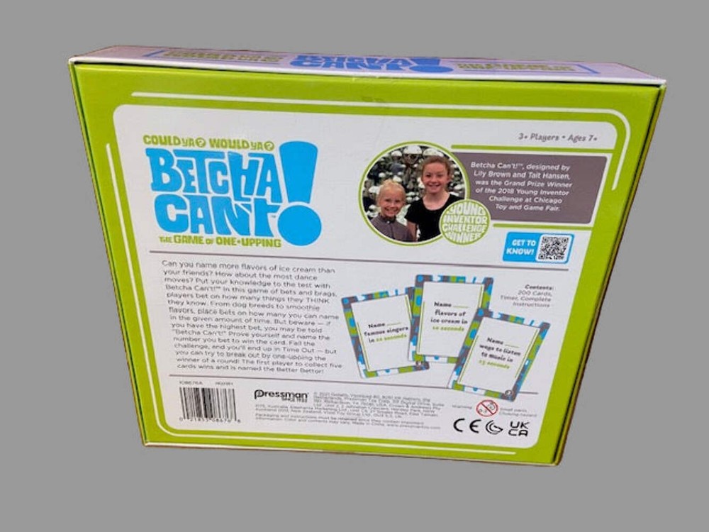 Pressman Could Ya? Would Ya? Betcha Can't! Game