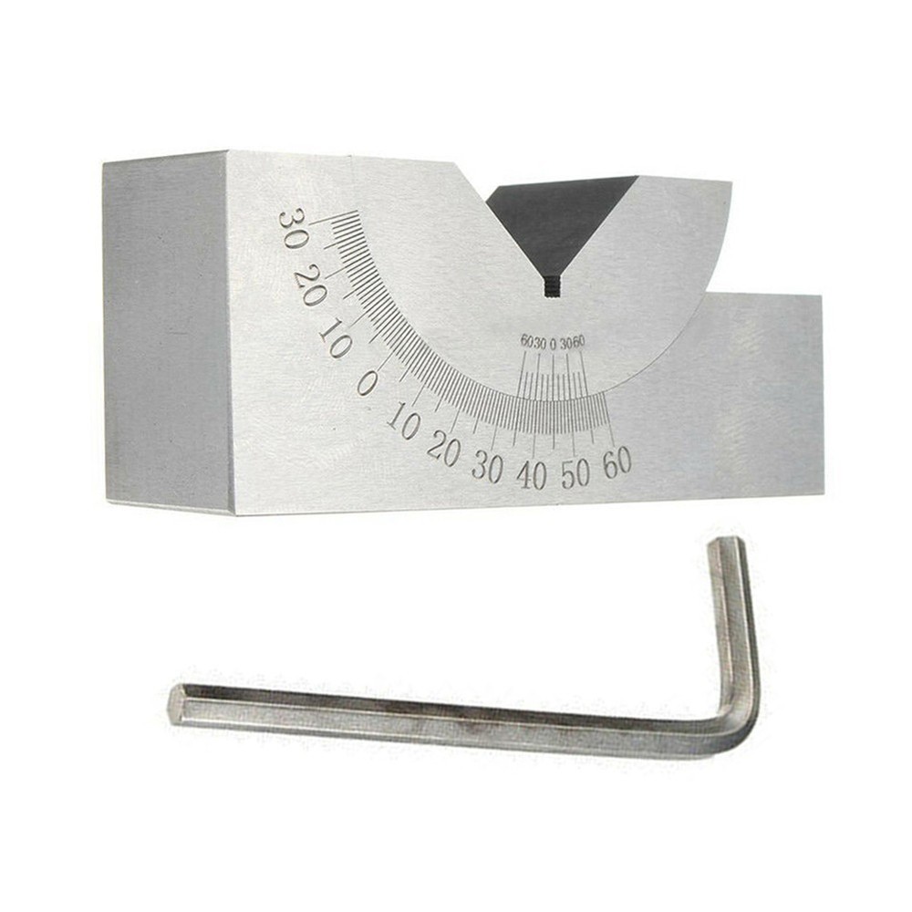 Adjustable Steel Angle Block Tool for Machining and Testing Workpieces