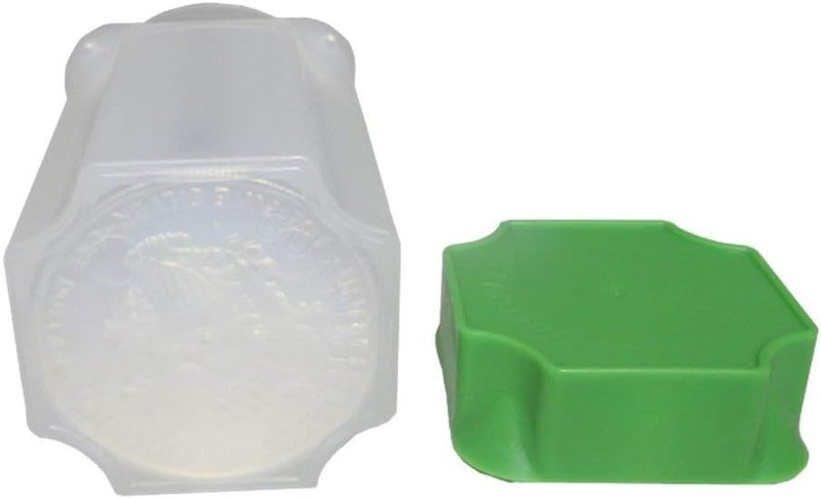 10 Plastic Coin Tubes for Silver Eagles Secure Stackable Portable Storage