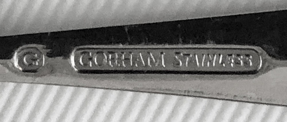 Gorham REGATTA Stainless Steel DINNER FORK X2 Silverware Glossy USA Flatware