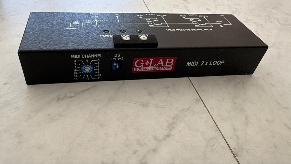 G lab Midi 2 Loop Multi Effects Pedal