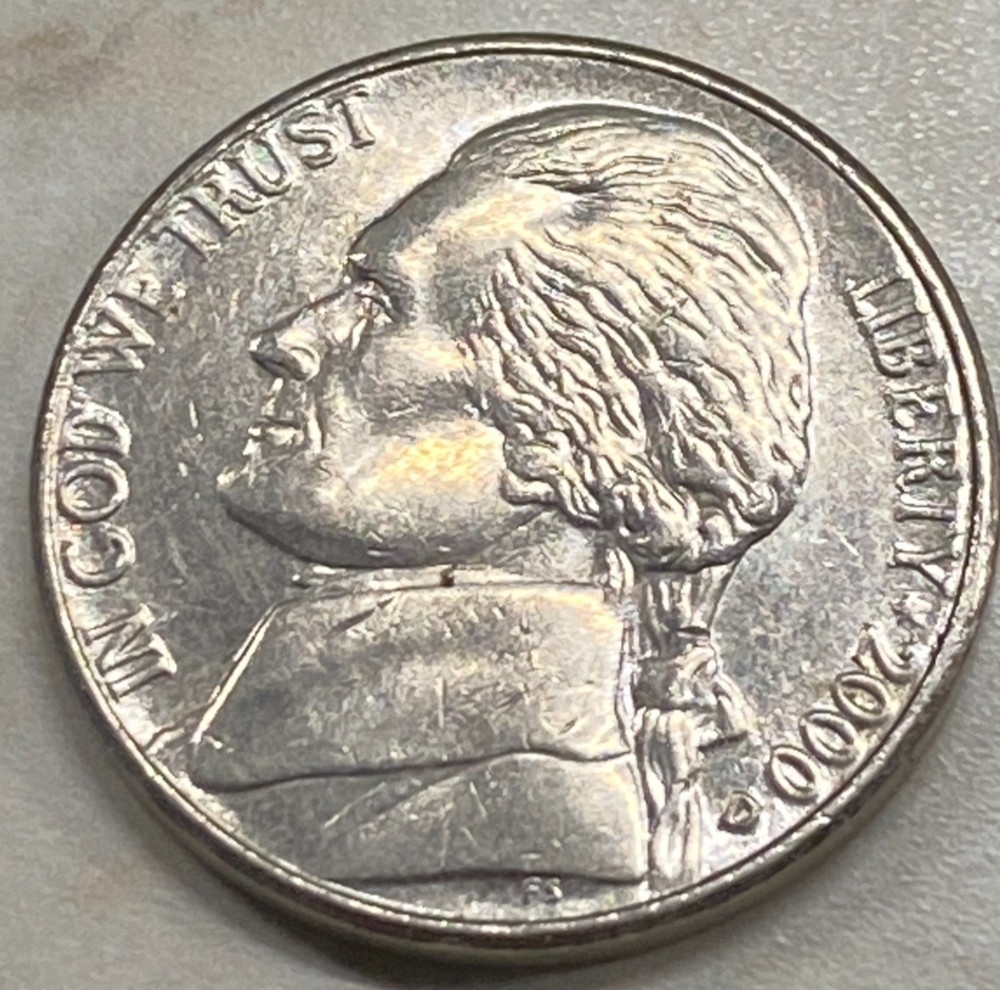 2000  D JEFFERSON NICKEL