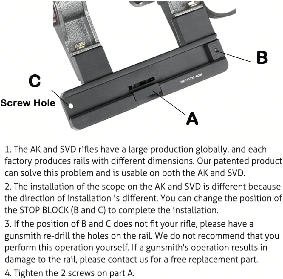 TPO SD-003MT Side Mount Side Scope Mount /Black