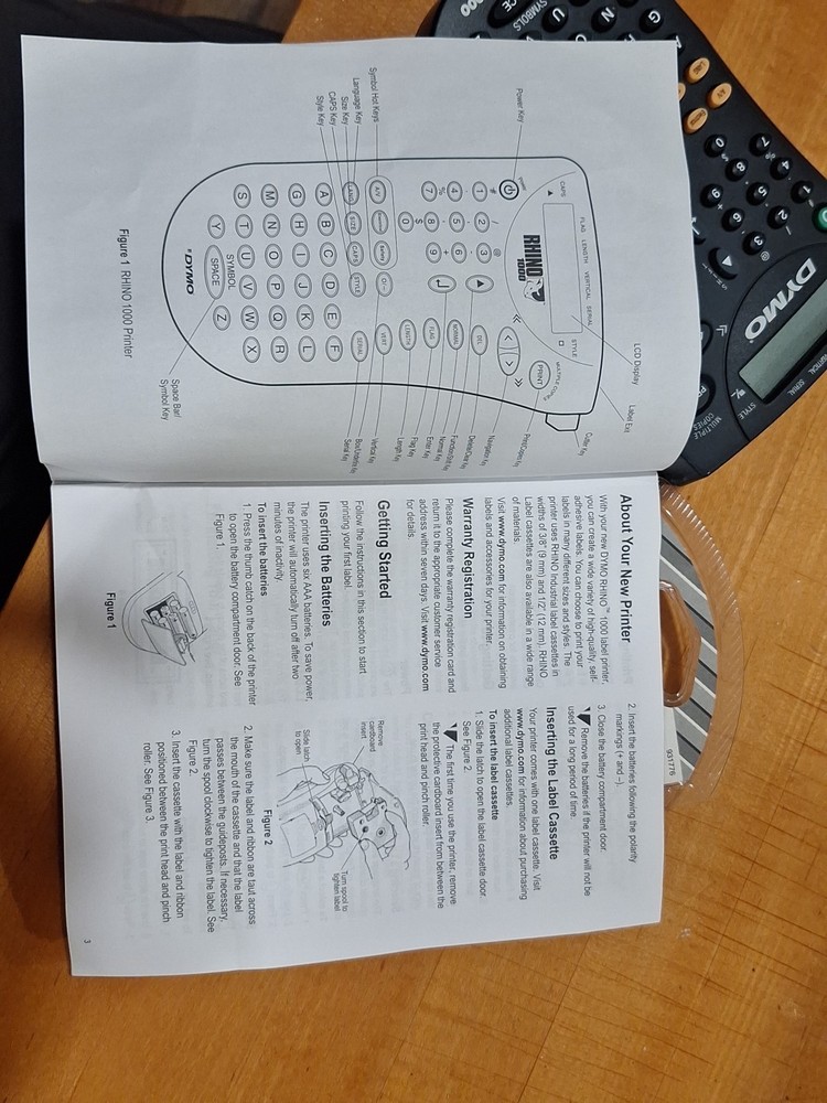 Dymo RhinoPro 1000 Thermal Label Maker Printer + Labels