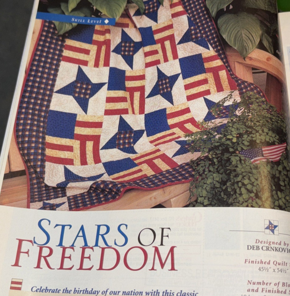 Rare McCall's QUILTING Quilt Pattern August 2003 Bk