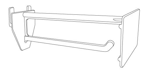 Kinter 4" Stem Length Corrugated Universal Display Hook With Scan Plate 225/Case