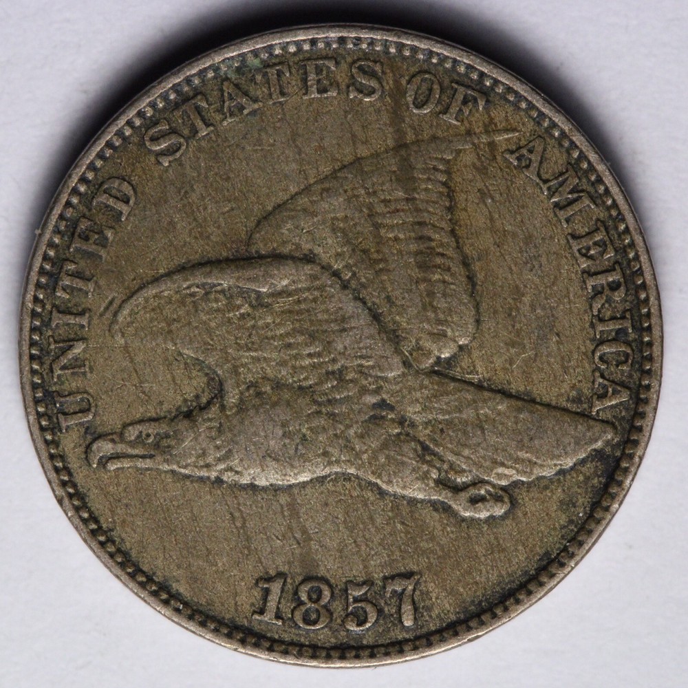 1857 Flying Eagle Cent Penny XF E114 JRSNM