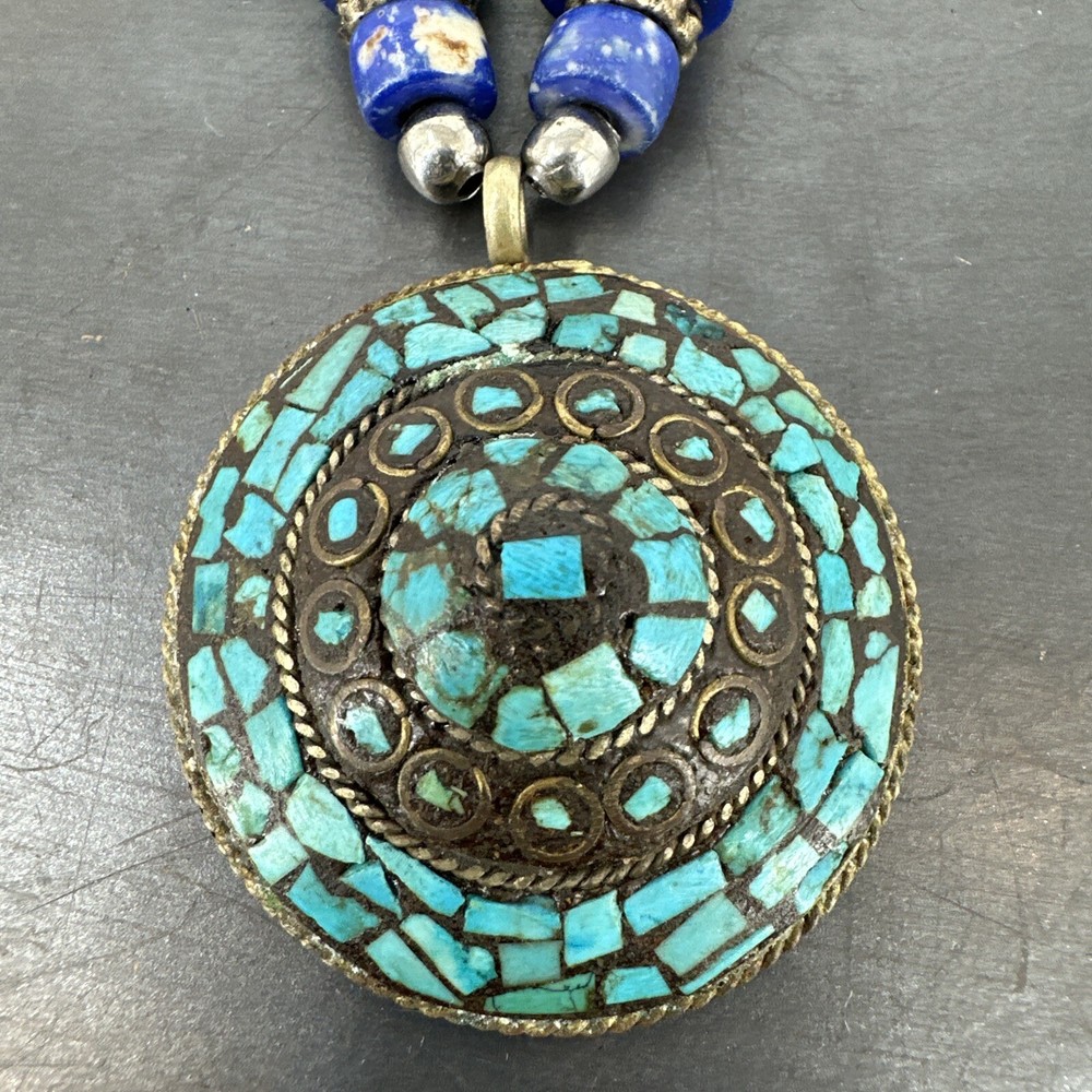 Tribal Pendant Multi Color As Is
