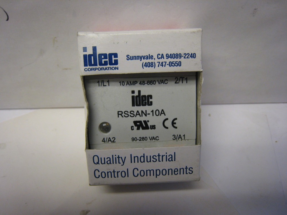 IDEC RSSAN-10A Solid State Relay, SPST-NO, 660VAC 10A Max, 90-280VAC Control Clo