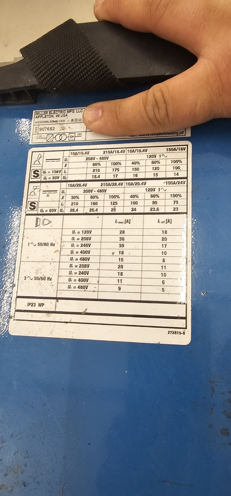 Miller Maxstar® 210 STR TIG/Stick Welder 907682