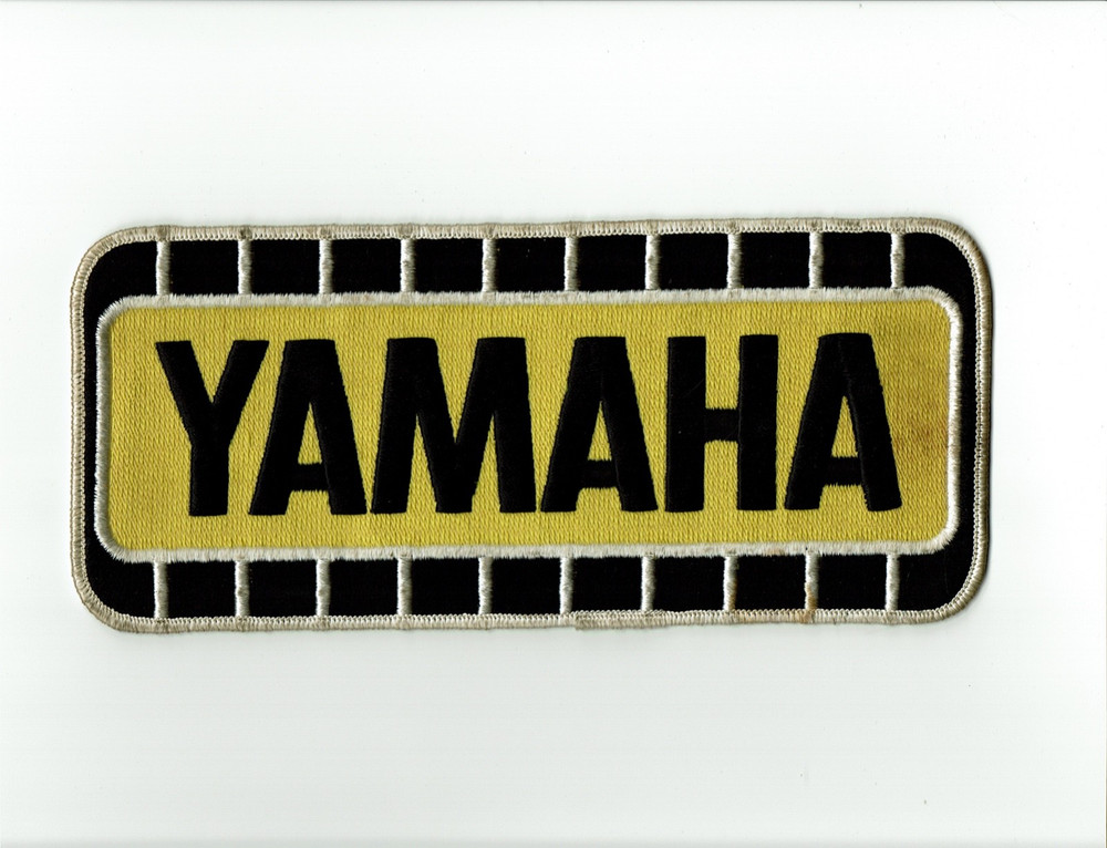 Vintage Yamaha Motorcycle 9"x4" Back Jacket Patch