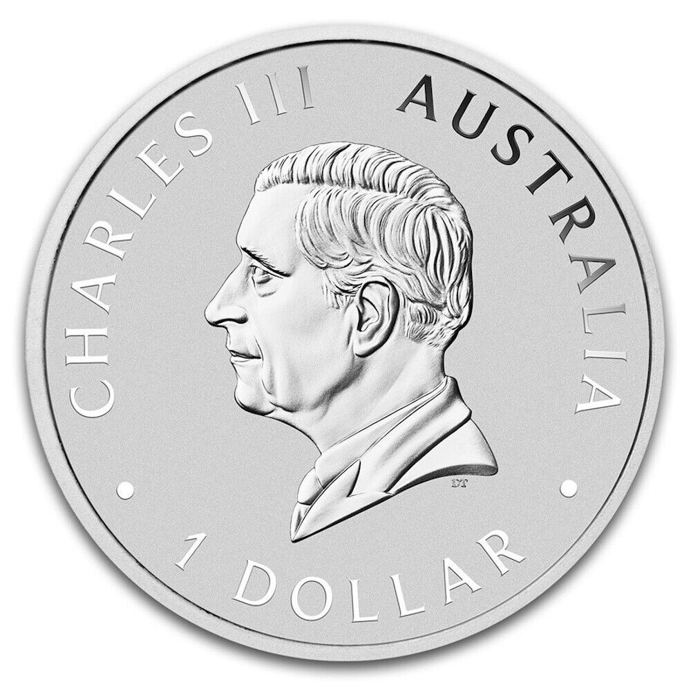 2025 1 oz .Silver Australian $1 Kookaburra BU - In Capsule💫 Extremely Fine (XF)