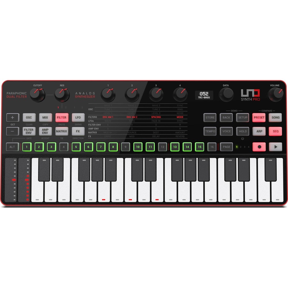 IK Multimedia UNO Synth Pro Desktop Portable Paraphonic Analog Synthesizer