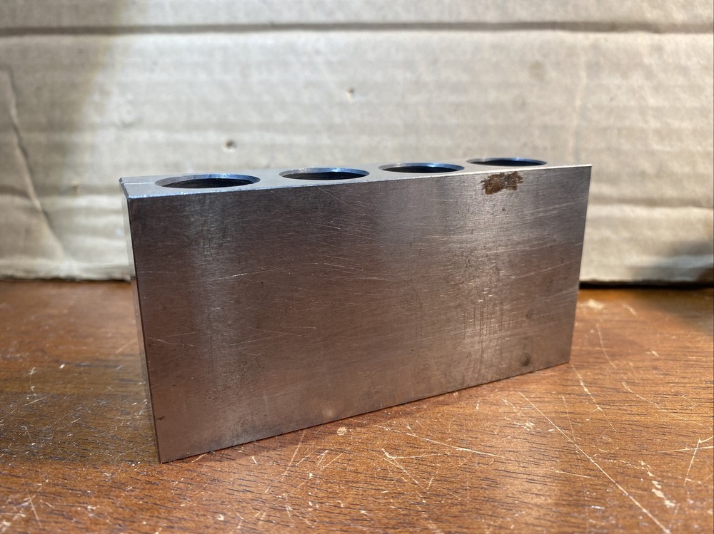 D.KOREJWO 4-HOLE MACHINIST BLOCK RECTANGULAR 4”x2”x1”