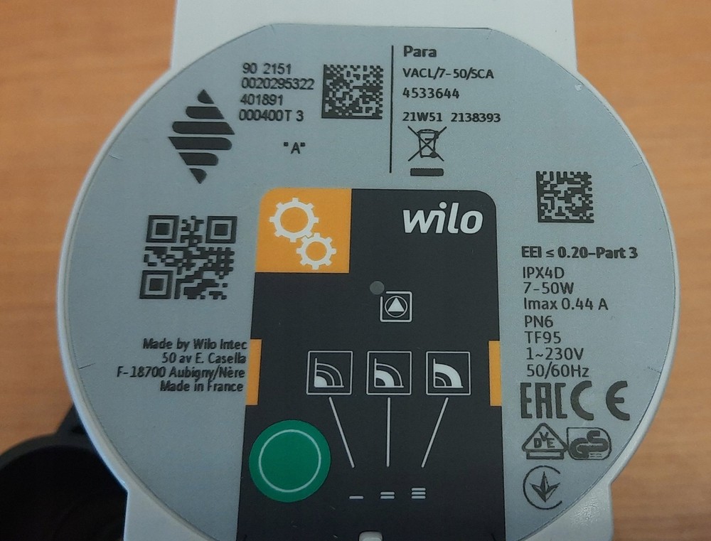 Wilo VACL/7-50/SCA Pump