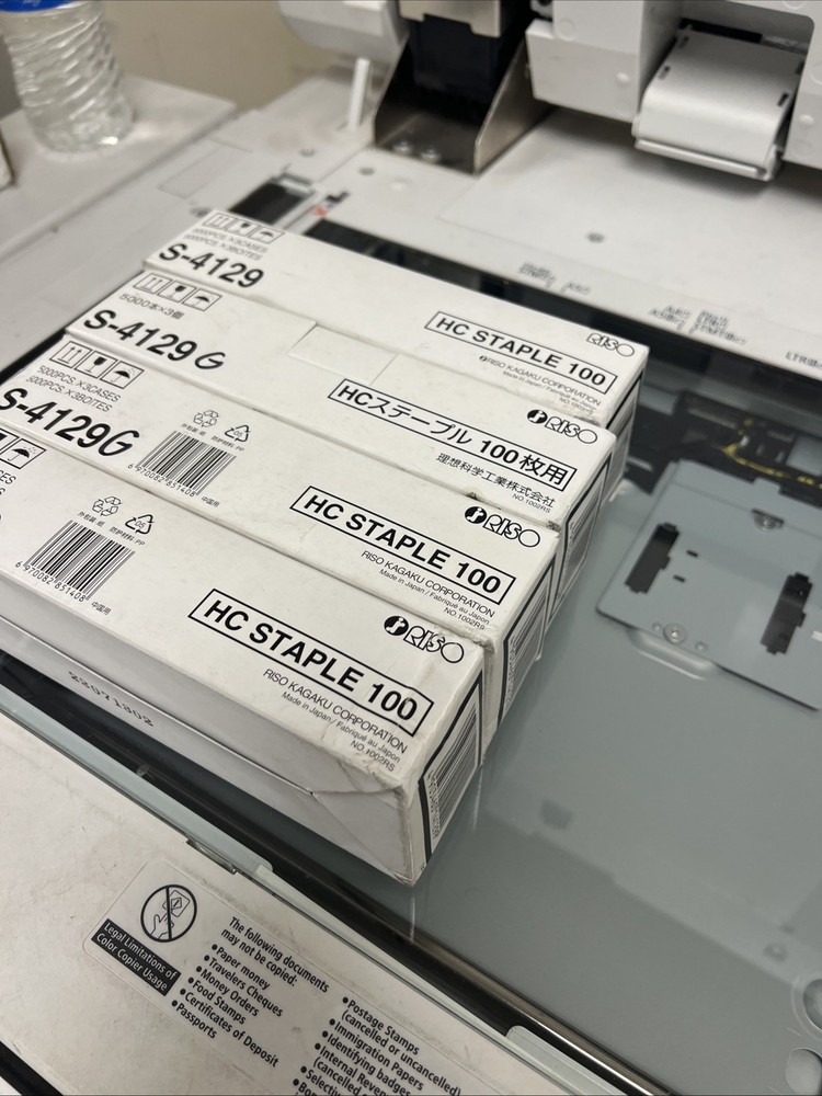 Riso Staples Four Boxes Genuine!