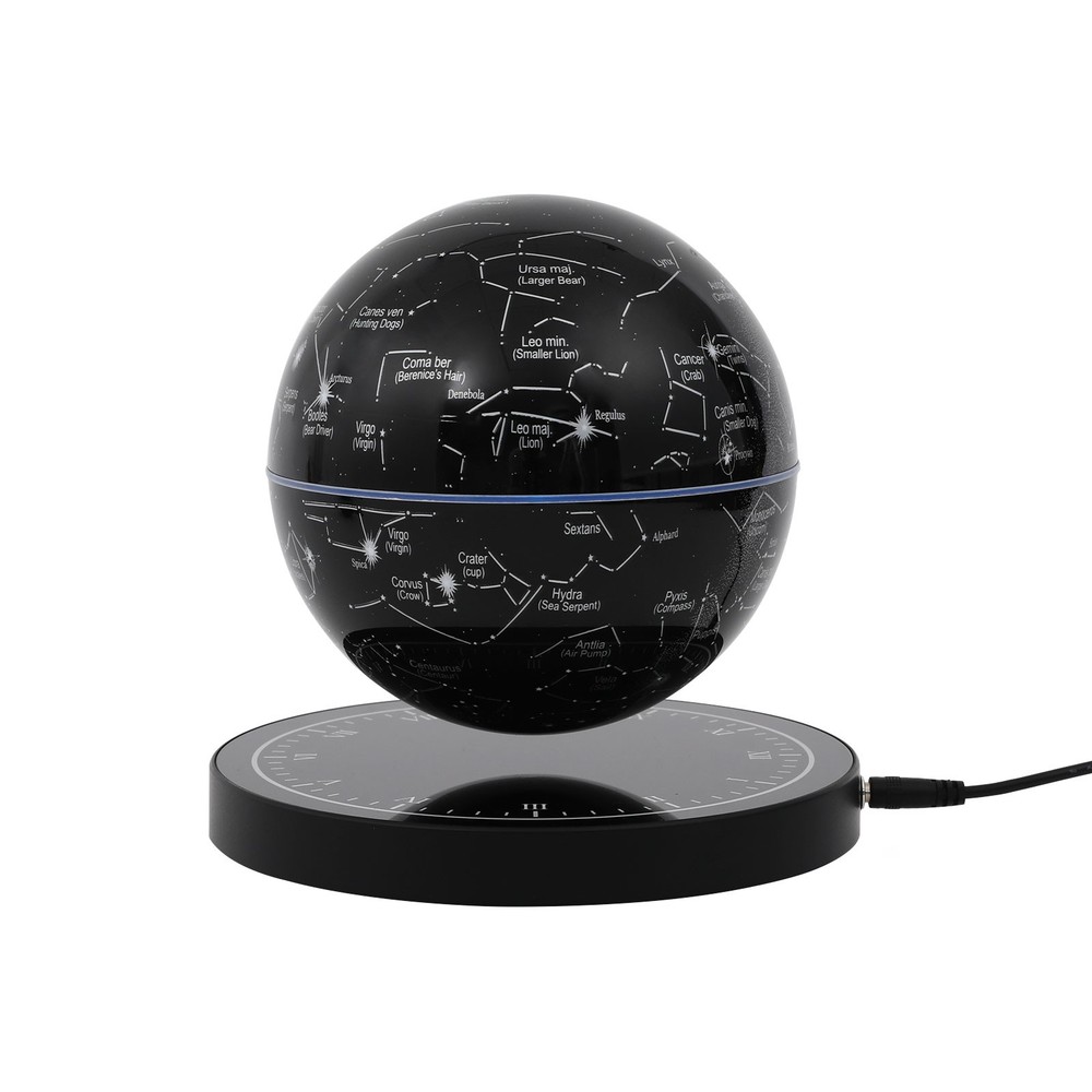 Illuminated Magnetic Levitating Globe w LED Floating Globe Auto-Rotating Globe