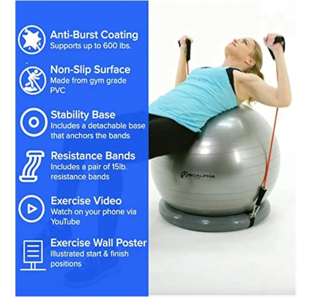 SoAlpha Exercise Ball Bundle- NEW IN BOX