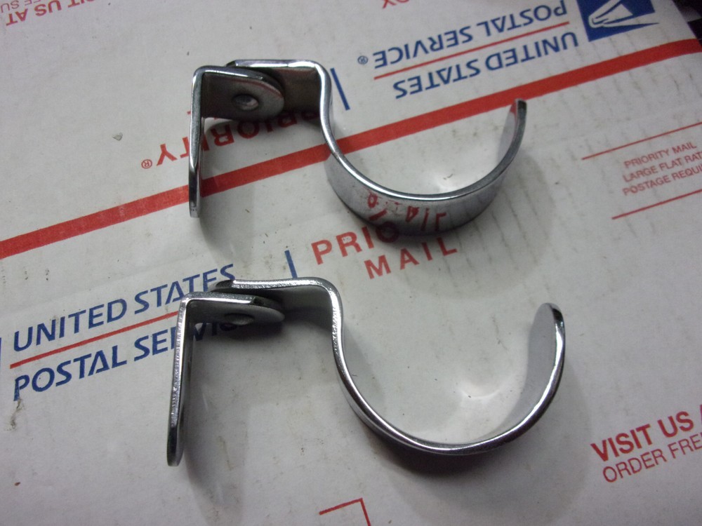 Perko MARINE OUTRIGGER LAY DOWN HOOK chrome bronze matched pair