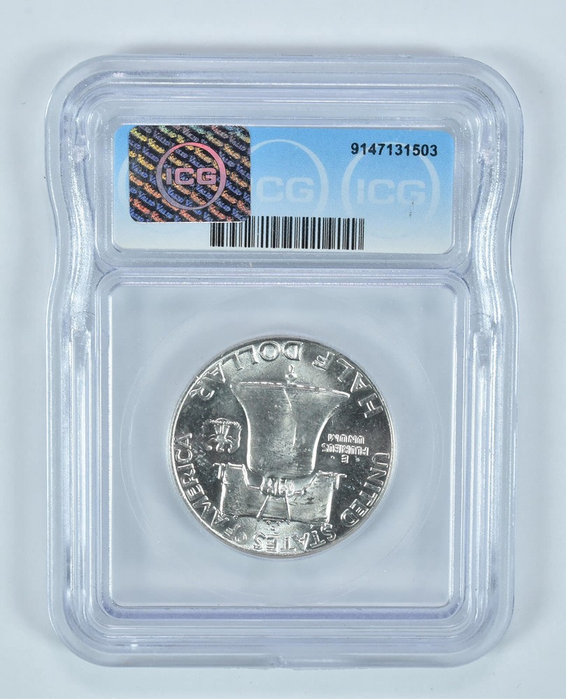 1961-D Franklin Half Dollar MS65 ICG