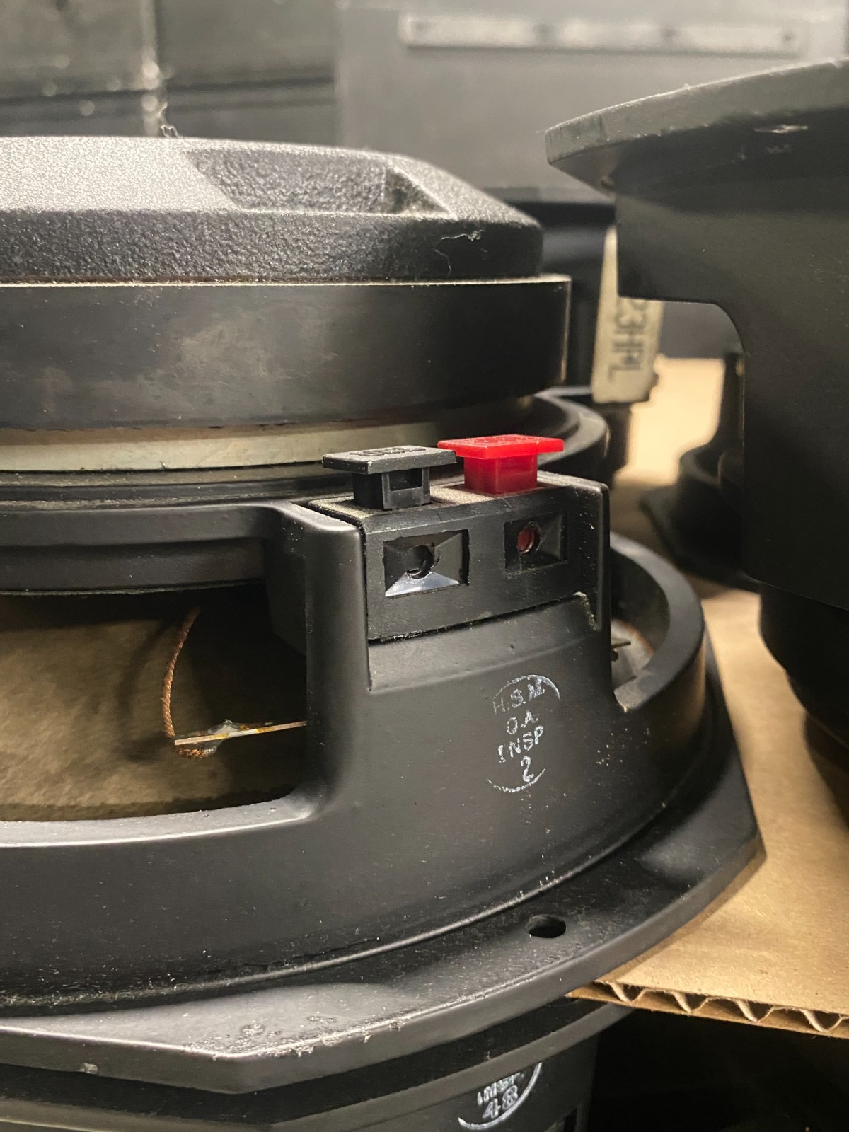 JBL 2123H 10" Midrange Transducer, Orange JBL Logo