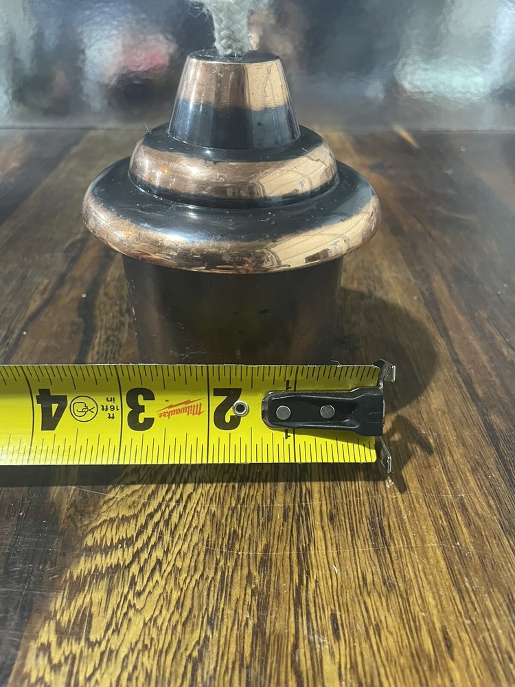 Copper Patio Tabletop Torch Unlit Vintage