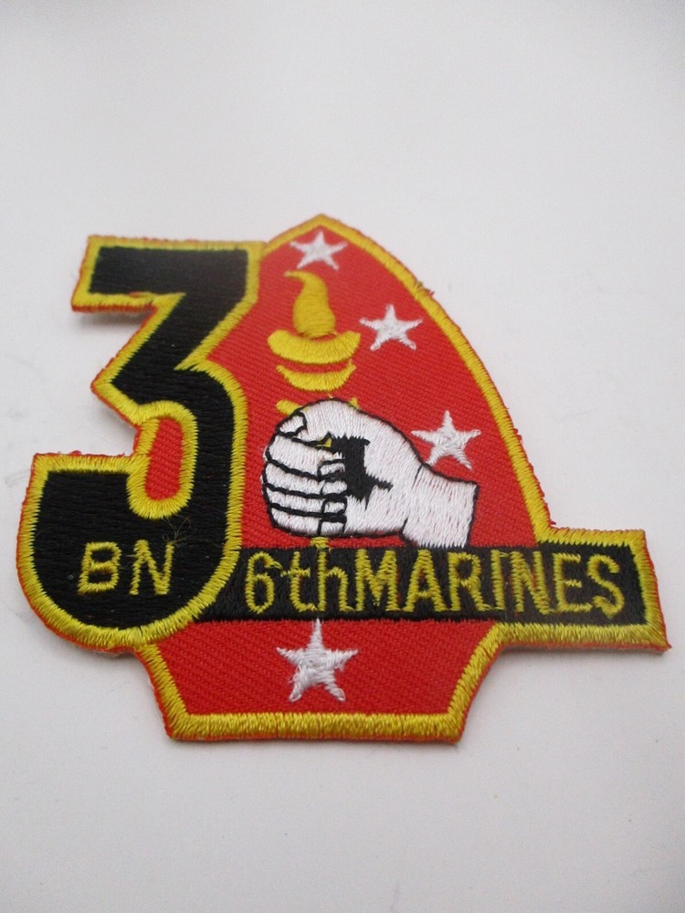 US Marine Corps 3rd Battalion 6th Marines Unit Patch / USMC