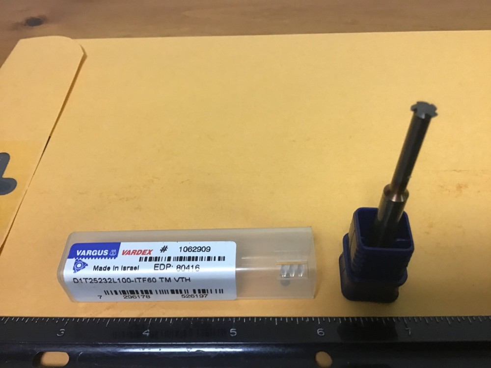 New Vargus Single Profile Carbide Thread Mill, 80416, 20-48 TPI