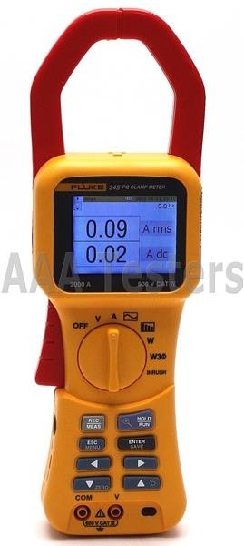 Fluke 345 Single Phase Power Quality Clamp Meter DC Current 2000A