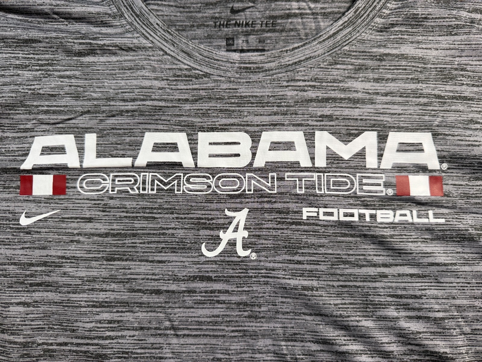 Men's Nike Charcoal Alabama Crimson Tide Velocity Performance 3XL Dri-FIT 270