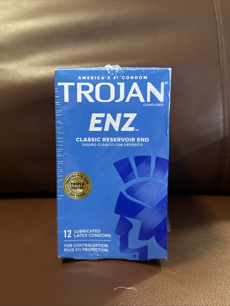 (4)Trojan ENZ Classic Libricated Latex Condoms, 12 Count