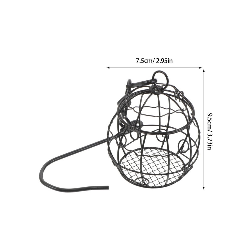3PCS Empty Bird Nesting Material Holder: Outdoor Hanging Iron Cage - Refillable
