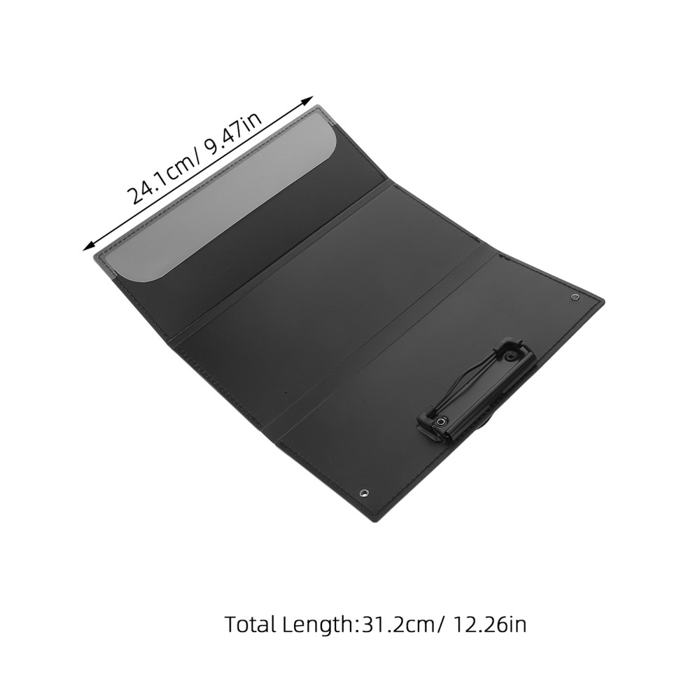 Nursing Binder Foldable Bedside Notes Clipboard Black Folding Clipboards