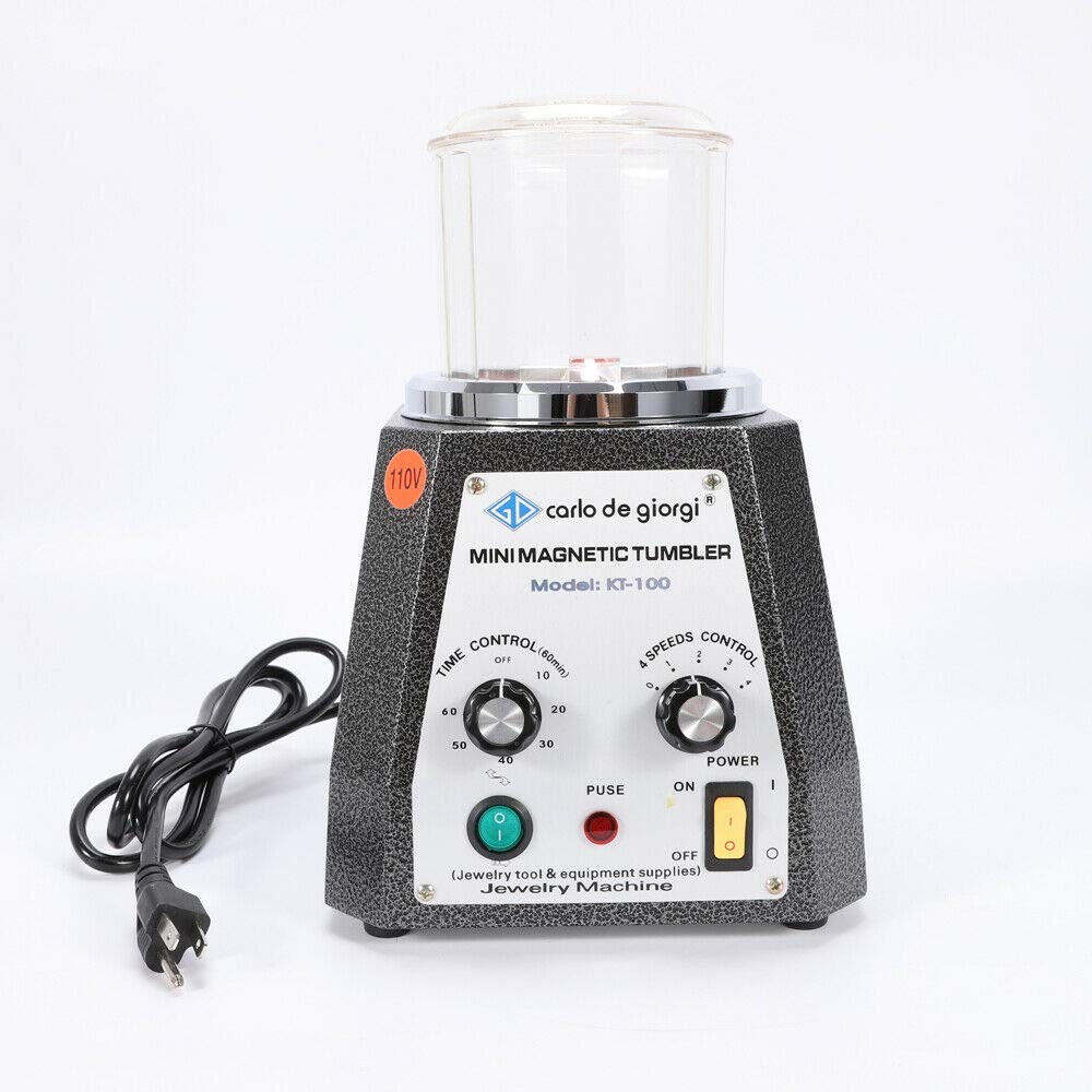 Jewelry Polisher Tumbler 3.93 Inch Mini Magnetic Grinding