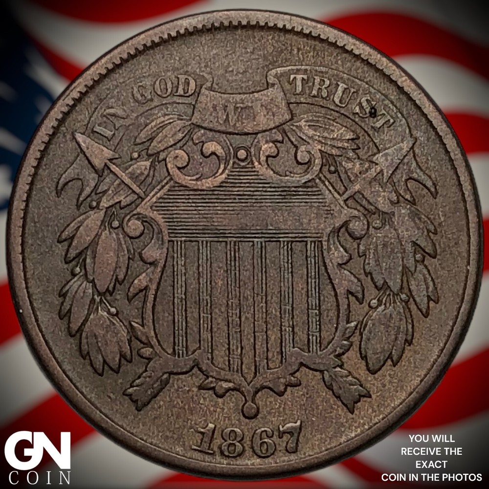 1867 2 Cent Piece  M0766